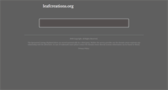 Desktop Screenshot of leafcreations.org